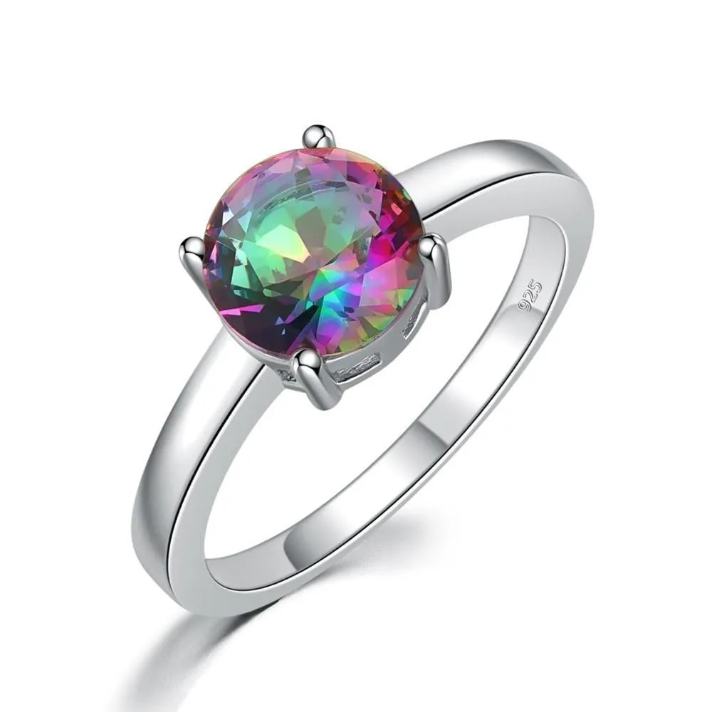 Elegant Mystic Topaz Ring