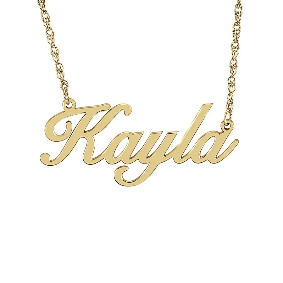 Elegant Nameplate Necklace