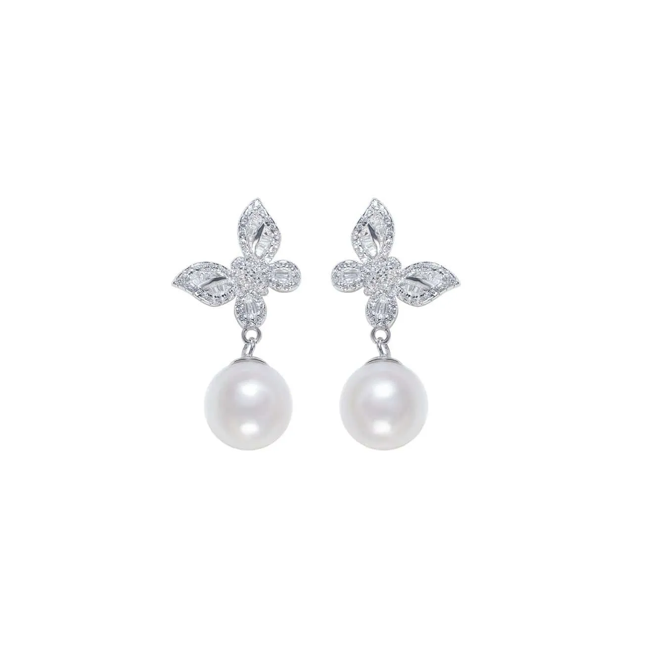 Elegant Pearl Earrings WE00179 | GARDENS