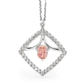 Elegant Pink Diamond Pendant