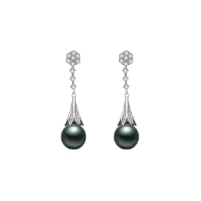 Elegant Tahitian Pearl Earrings WE00415