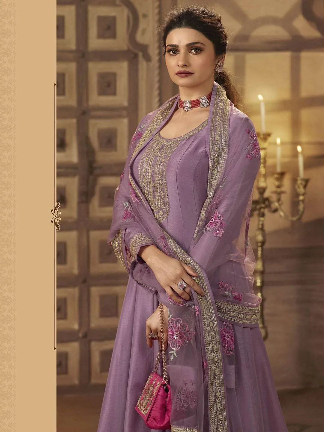 Embroidered Art Silk - Anarkali