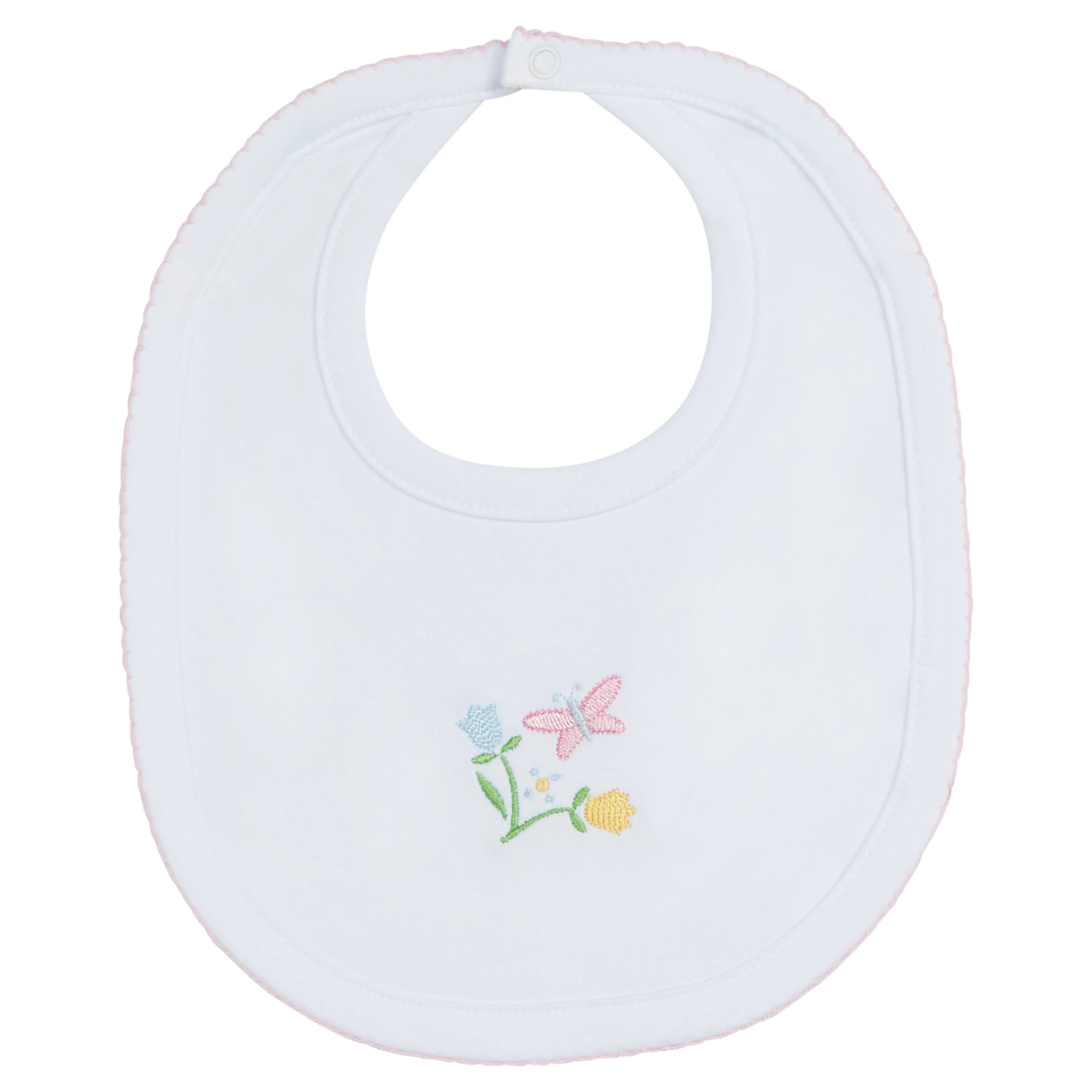 Embroidered Bib - Butterfly