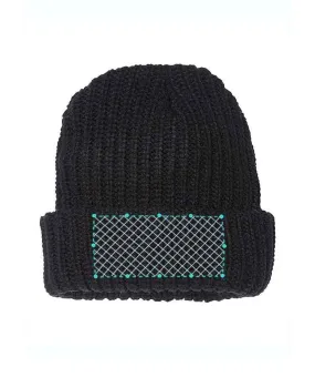 Embroidered Chunky Knit Beanies