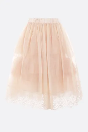 embroidered tulle skirt