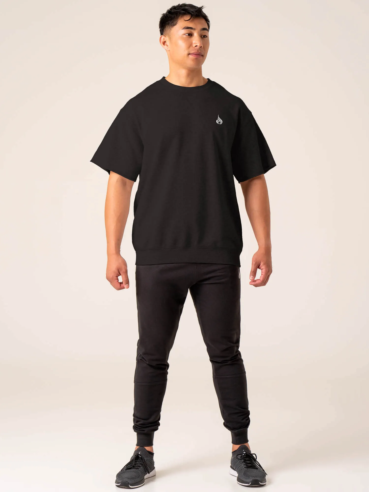 Emerge Fleece T-Shirt - Faded Black