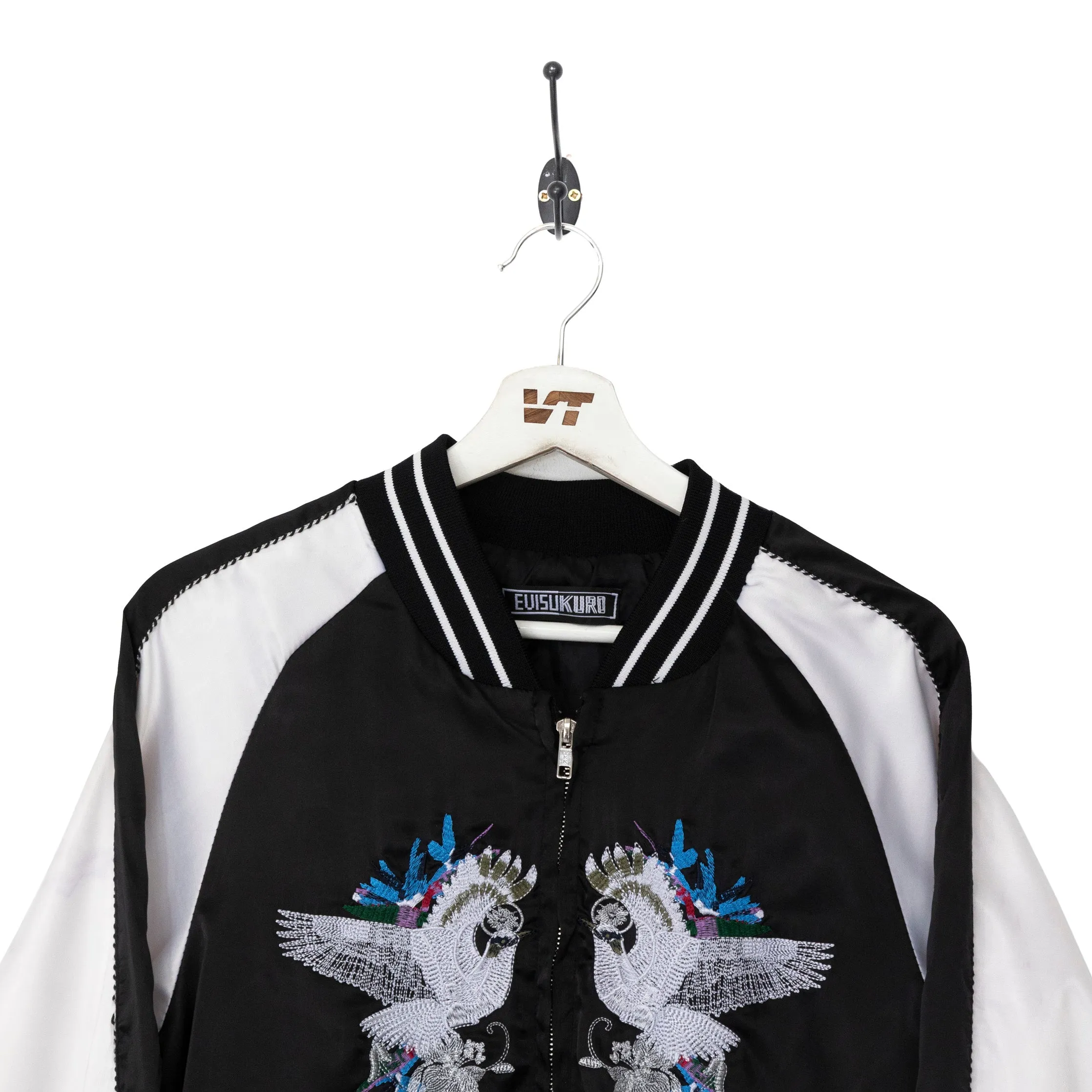 Evisu Kuro Premium Embroidered Bomber Jacket - Stylish & Unique Design