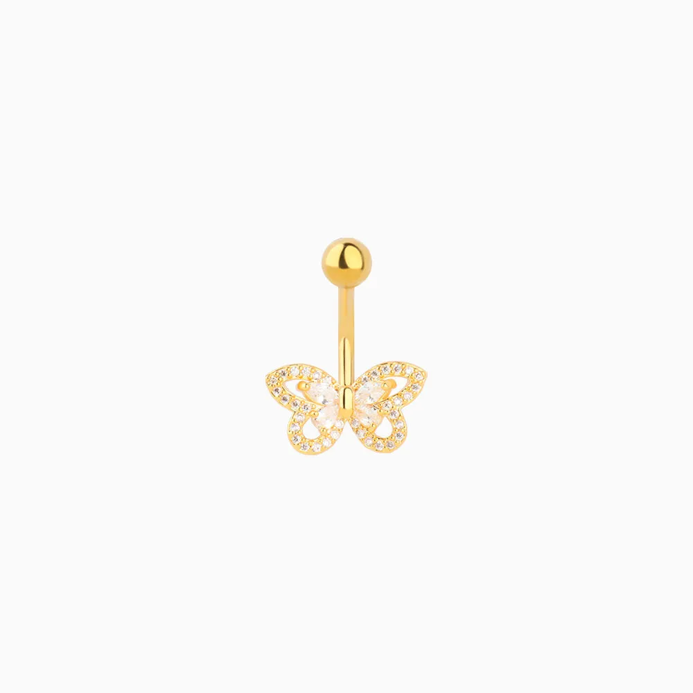 Exquisite Butterfly Belly Ring