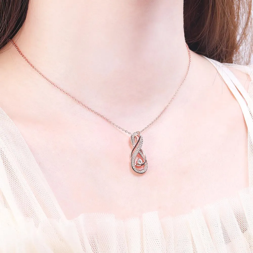 Exquisite Infinity Pendant Necklace