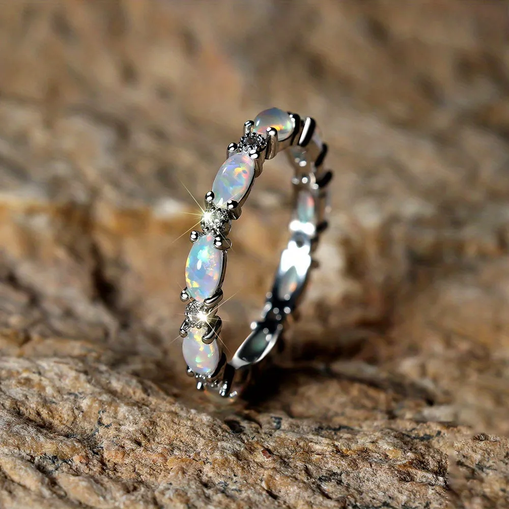 Exquisite Opal Ring - Perfect Valentine's Gift for the Special Woman in Your Life