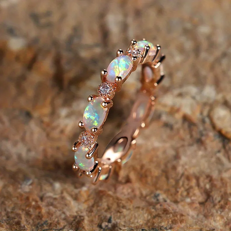 Exquisite Opal Ring - Perfect Valentine's Gift for the Special Woman in Your Life