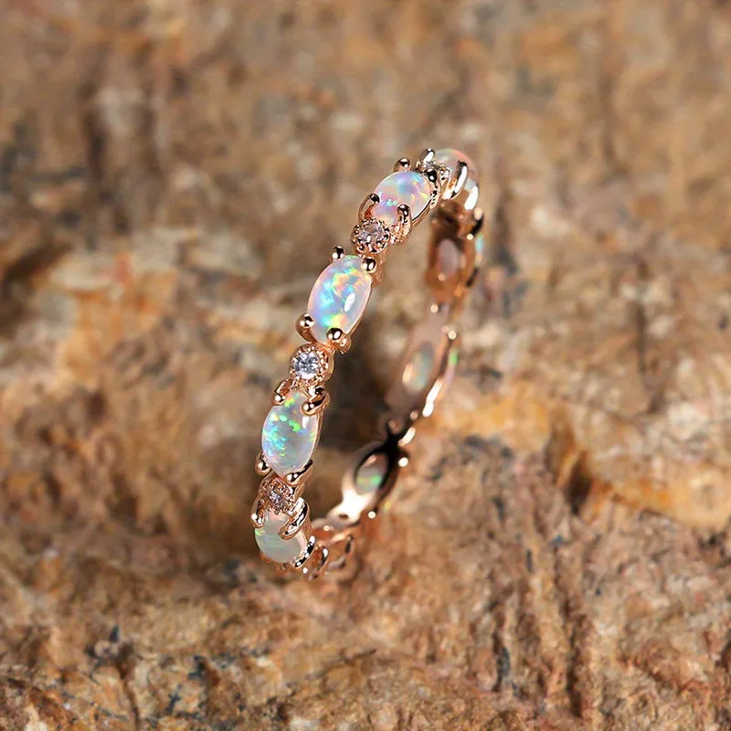 Exquisite Opal Ring - Perfect Valentine's Gift for the Special Woman in Your Life