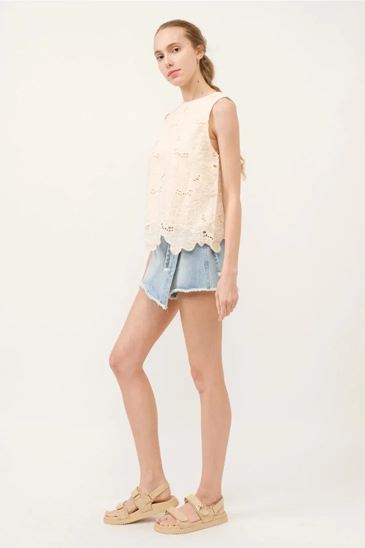 Flora Embroidered Top