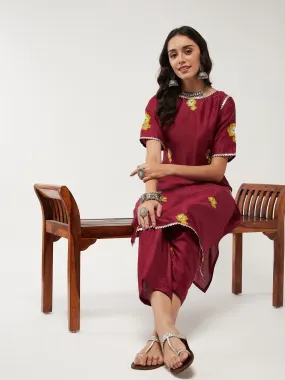 Fusion Embroidered Kurta