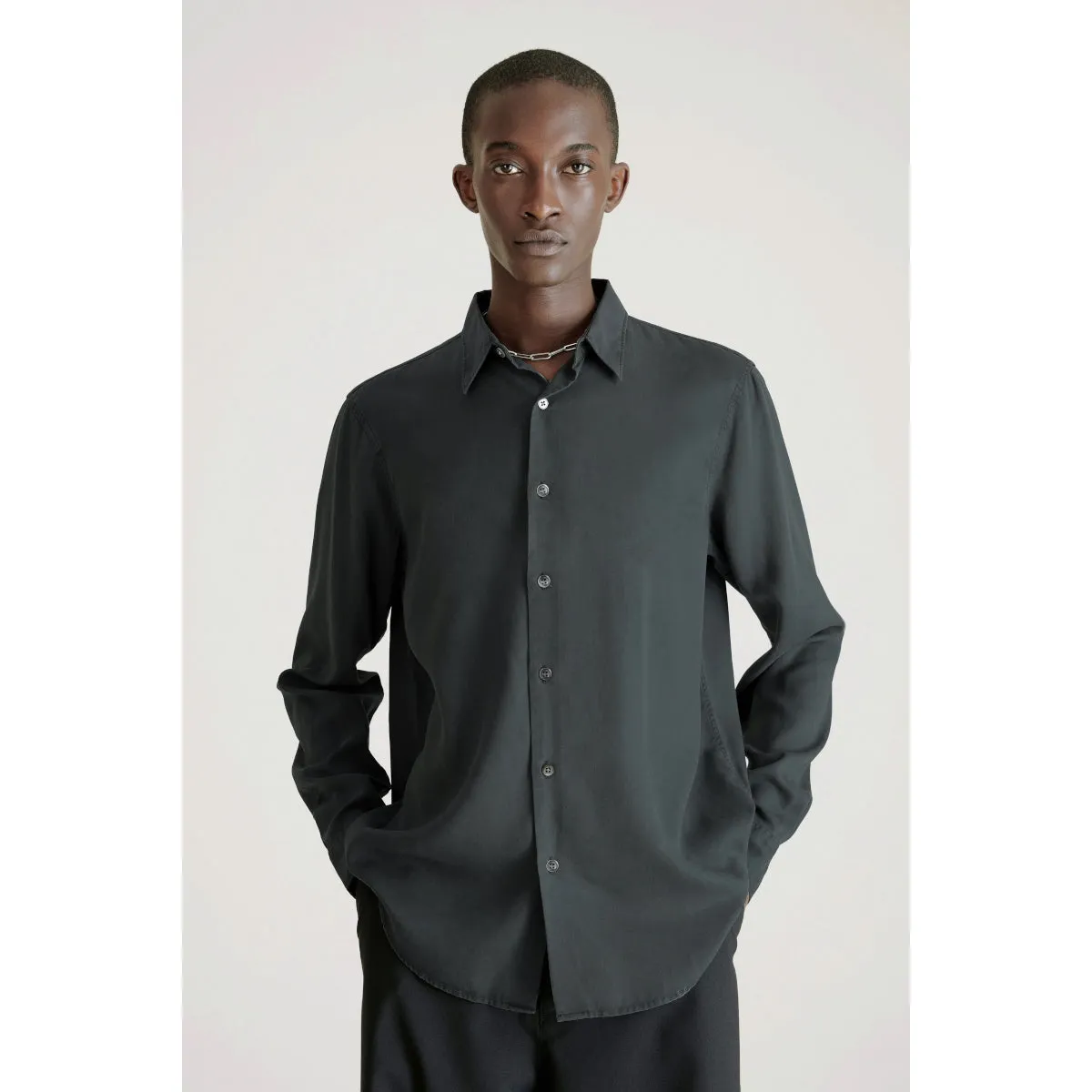 Premium Air-Cleaned, Fade-Resistant Black Shirt