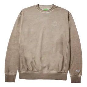 HUF 12 GALAXIES FADED CREWNECK-KHAKI