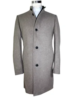 Hugo Boss Wool Coat Medium Beige Long Coat EU 48 - S