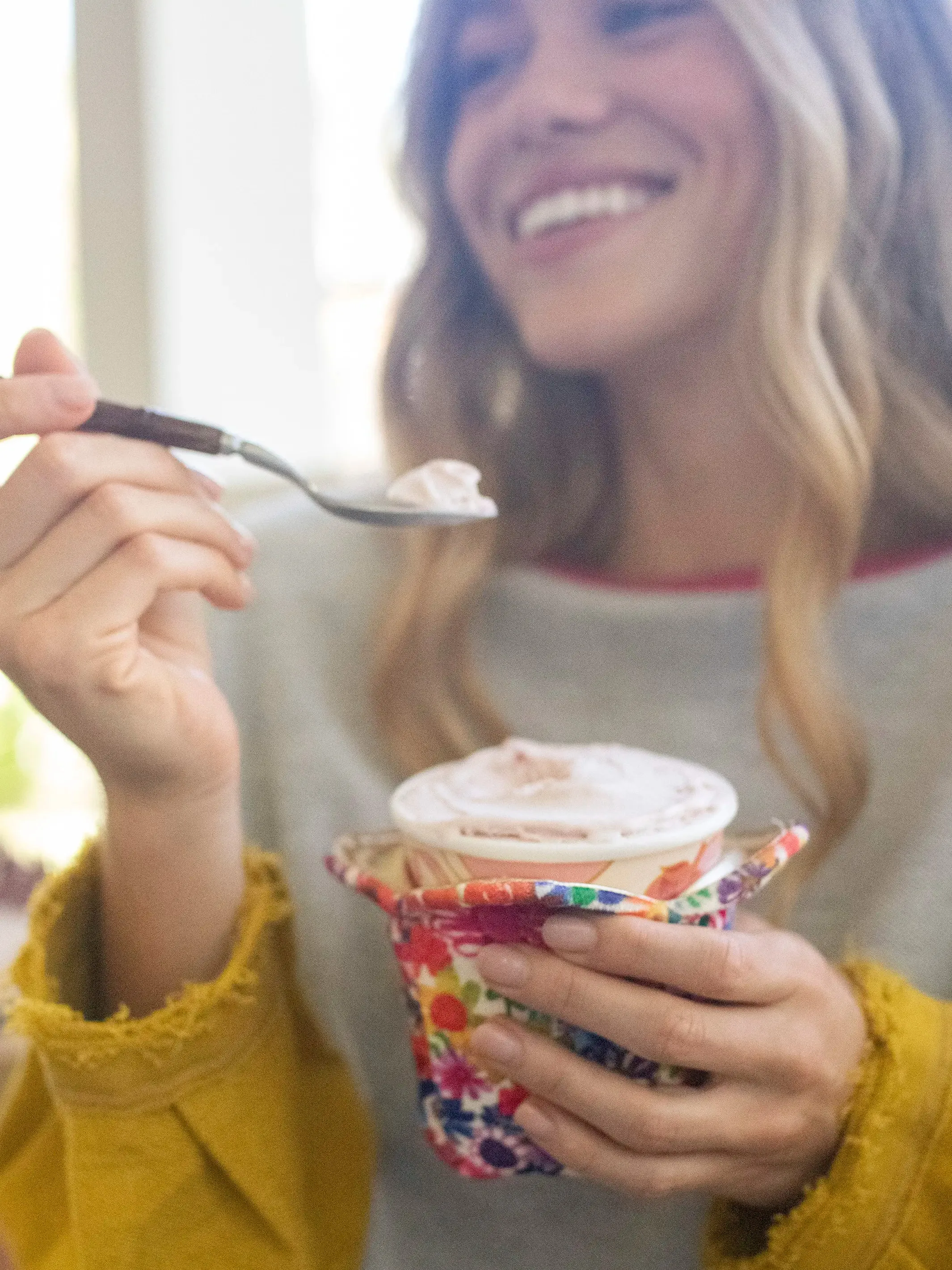 Ice Cream Cozy - Bright Floral Garden