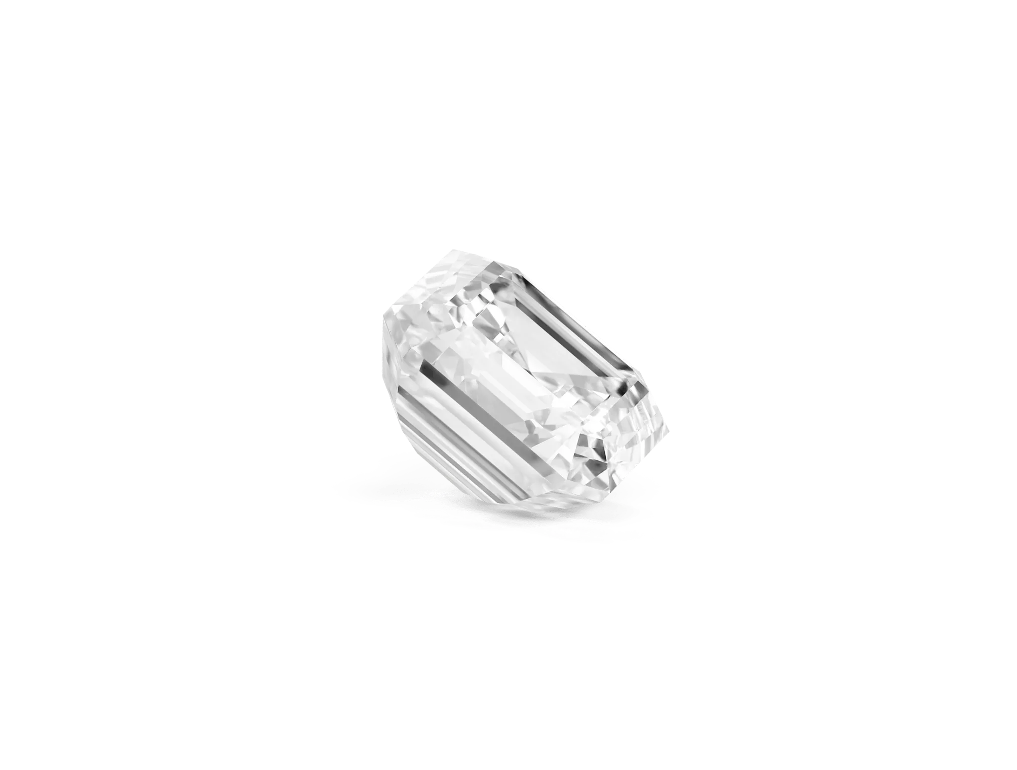 Lab-Grown Loose 3ct. Asscher Cut Diamond | White