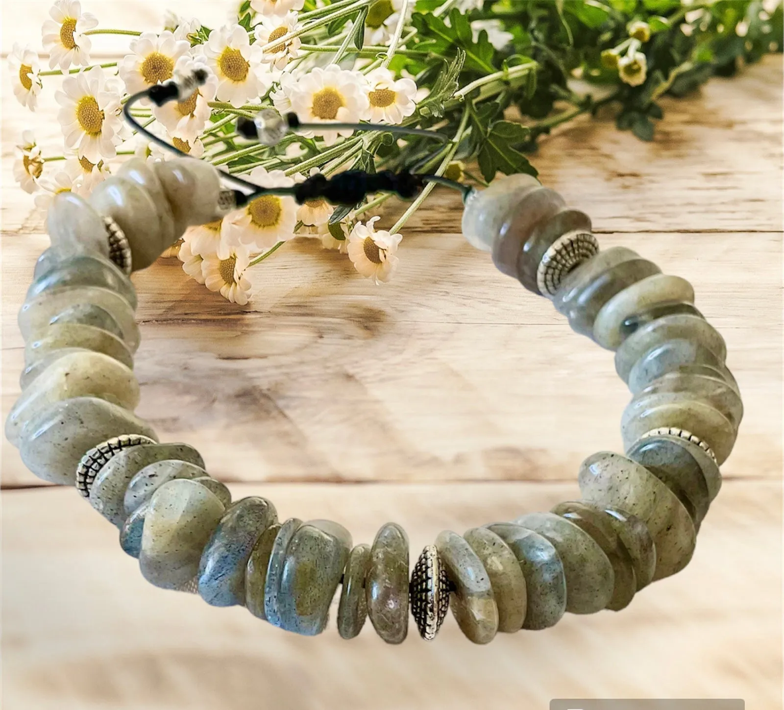 Labradorite Gemstone Handmade Bracelet