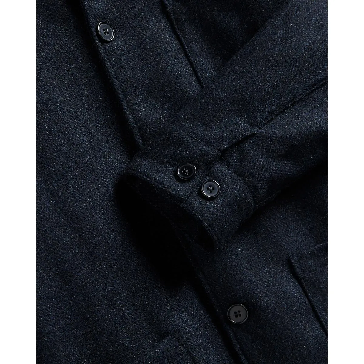 Labura Jacket Herringbone Wool Navy