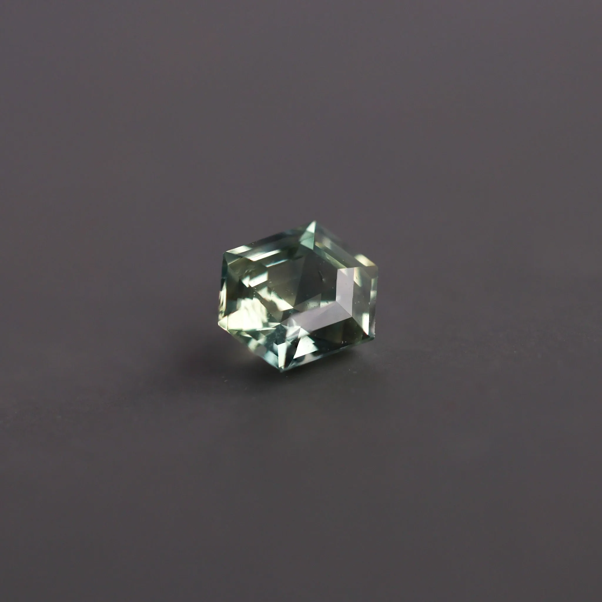 Loose 1.40 Ct Hexagon Teal Sapphire