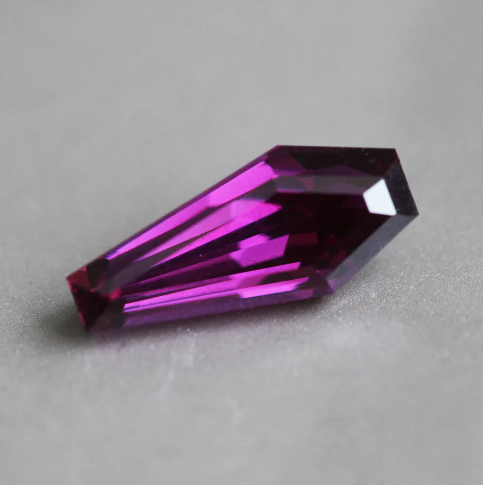 Loose 1.47 Ct Coffin Purple Sapphire