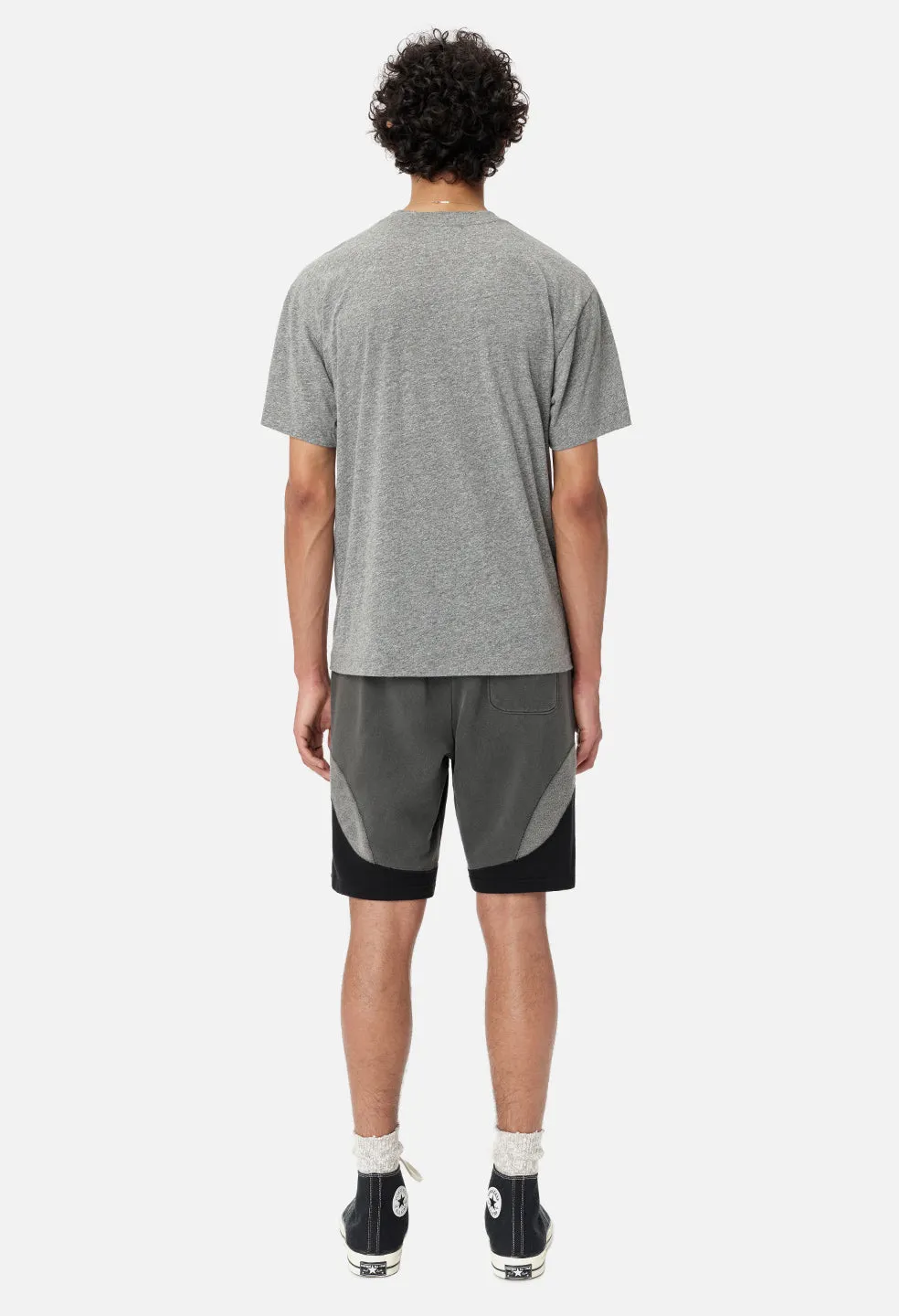 Loose Stitch Shorts / Washed Black