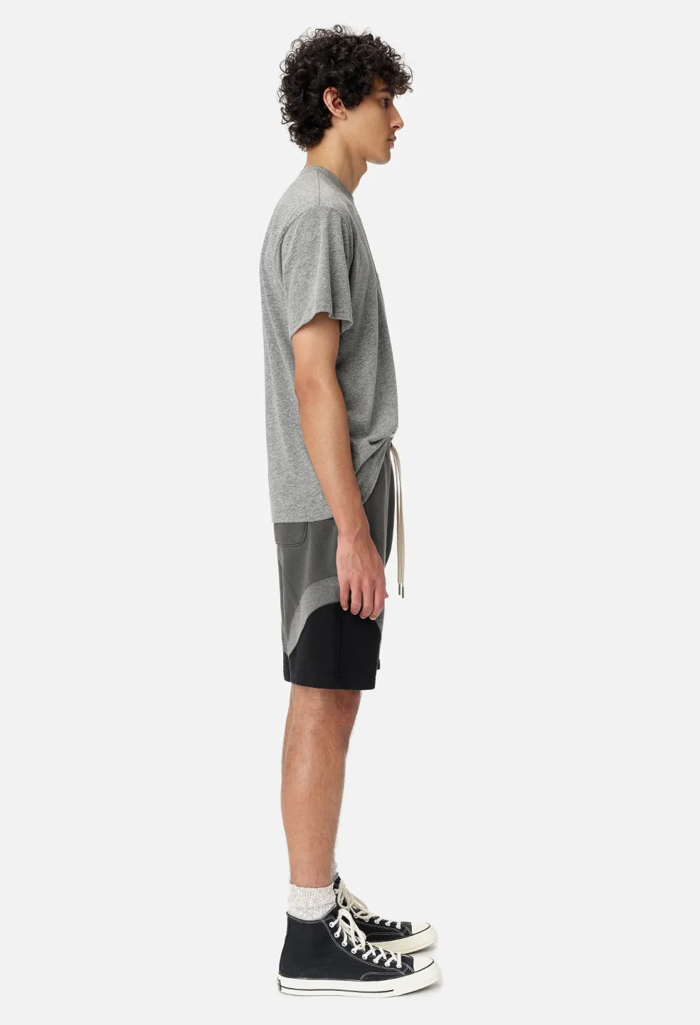 Loose Stitch Shorts / Washed Black