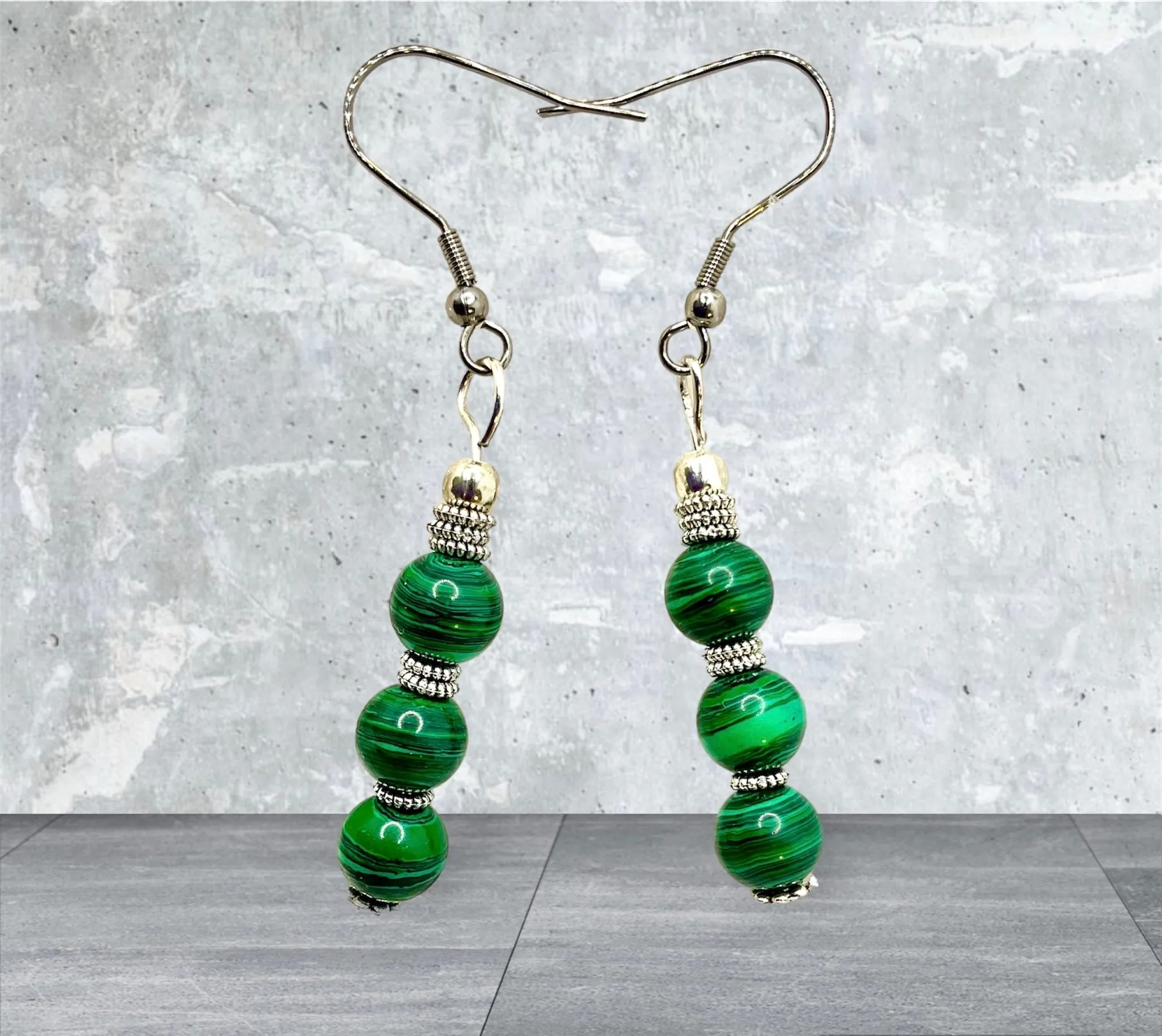 Malachite Handmade Earrings