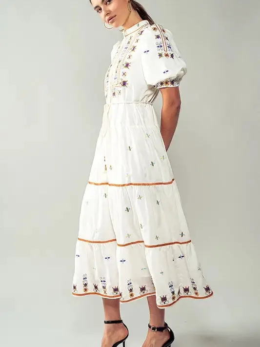 Maria Embroidered Dress