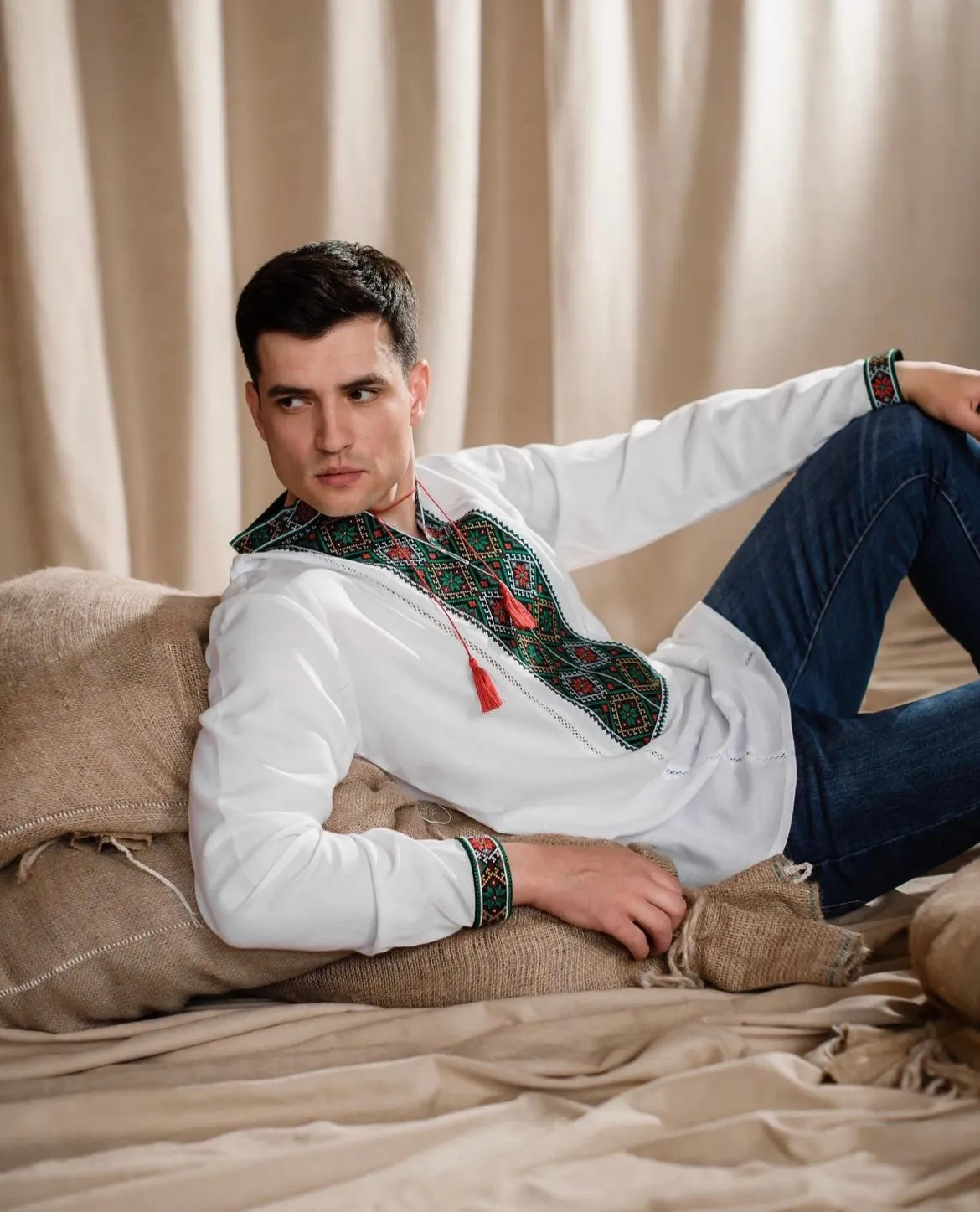 Men's Embroidered Shirt “Volodymyr”