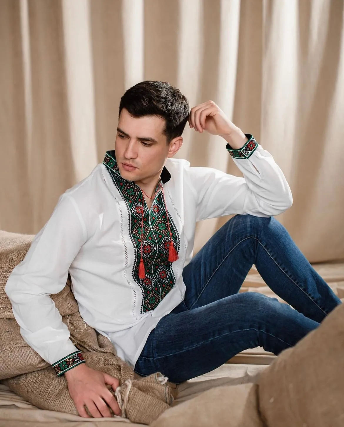 Men's Embroidered Shirt “Volodymyr”