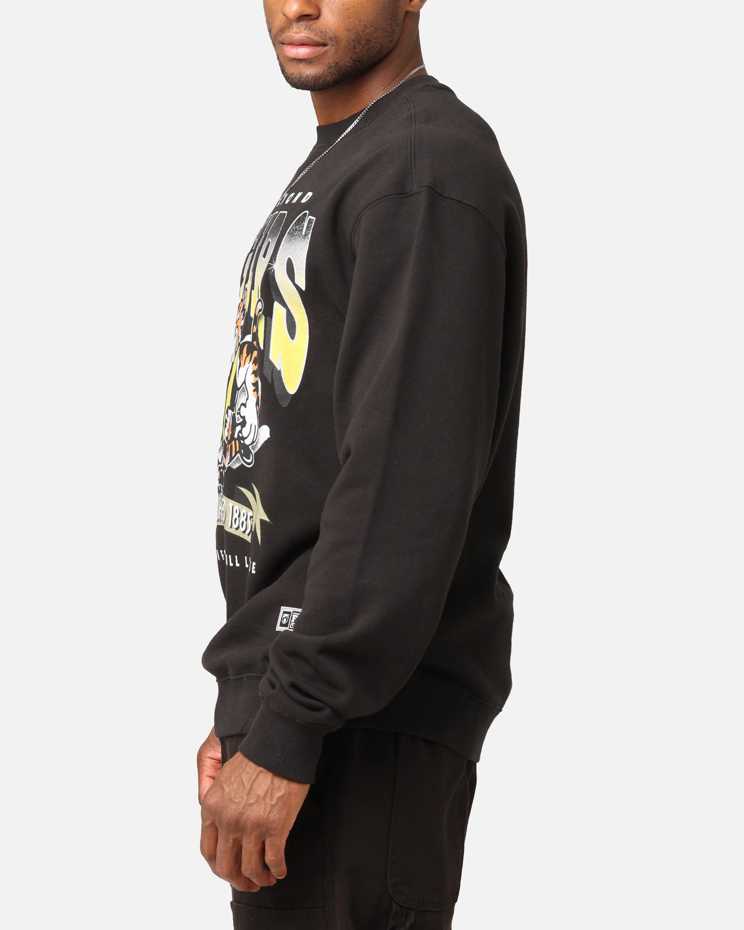 Mitchell & Ness Richmond Tigers Character Crewneck Faded Black