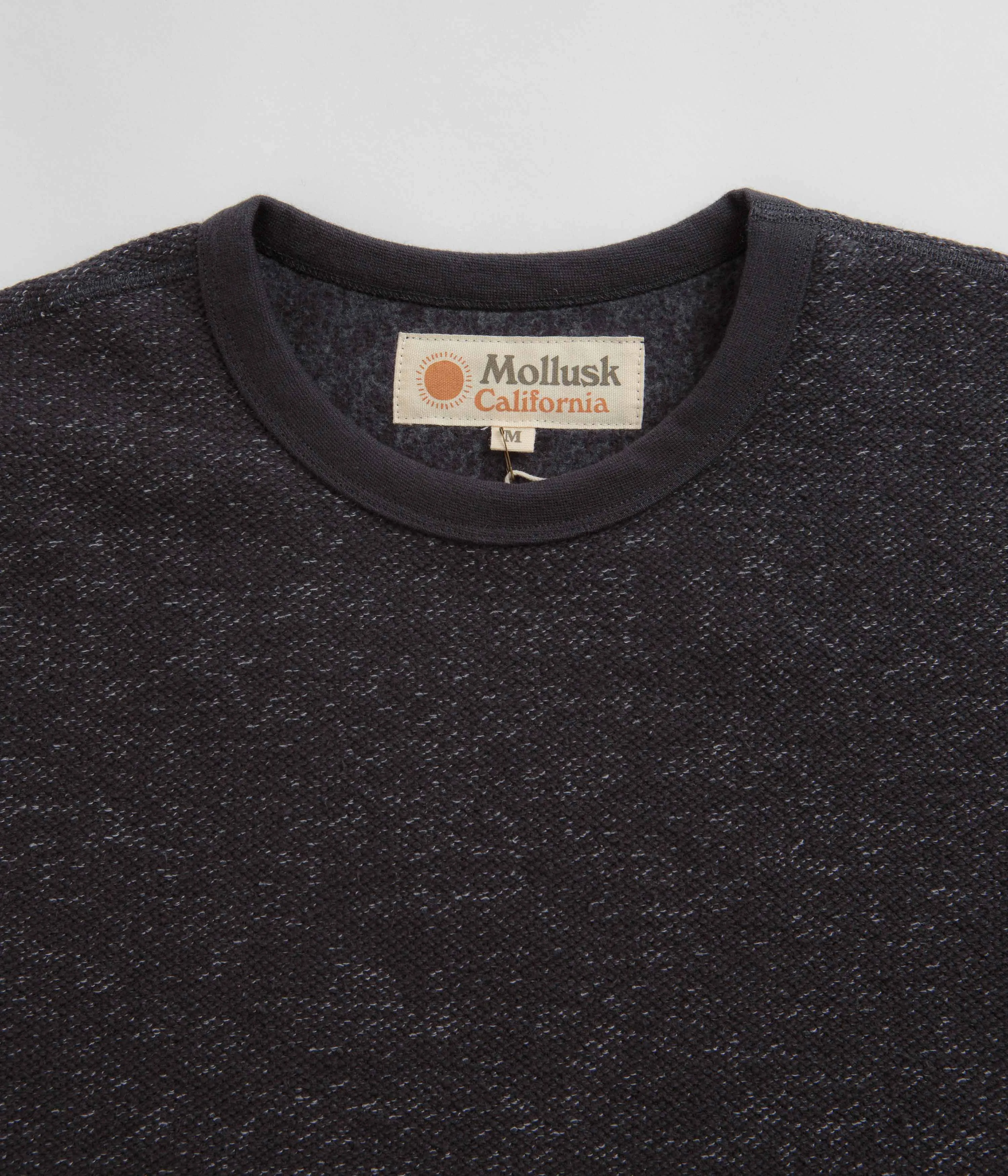 Mollusk Wave Patch Crewneck Sweatshirt - Faded Navy