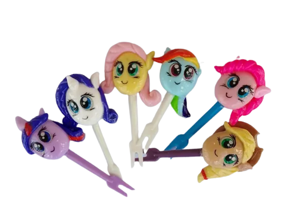 My Little Pony Handmade Food Picks