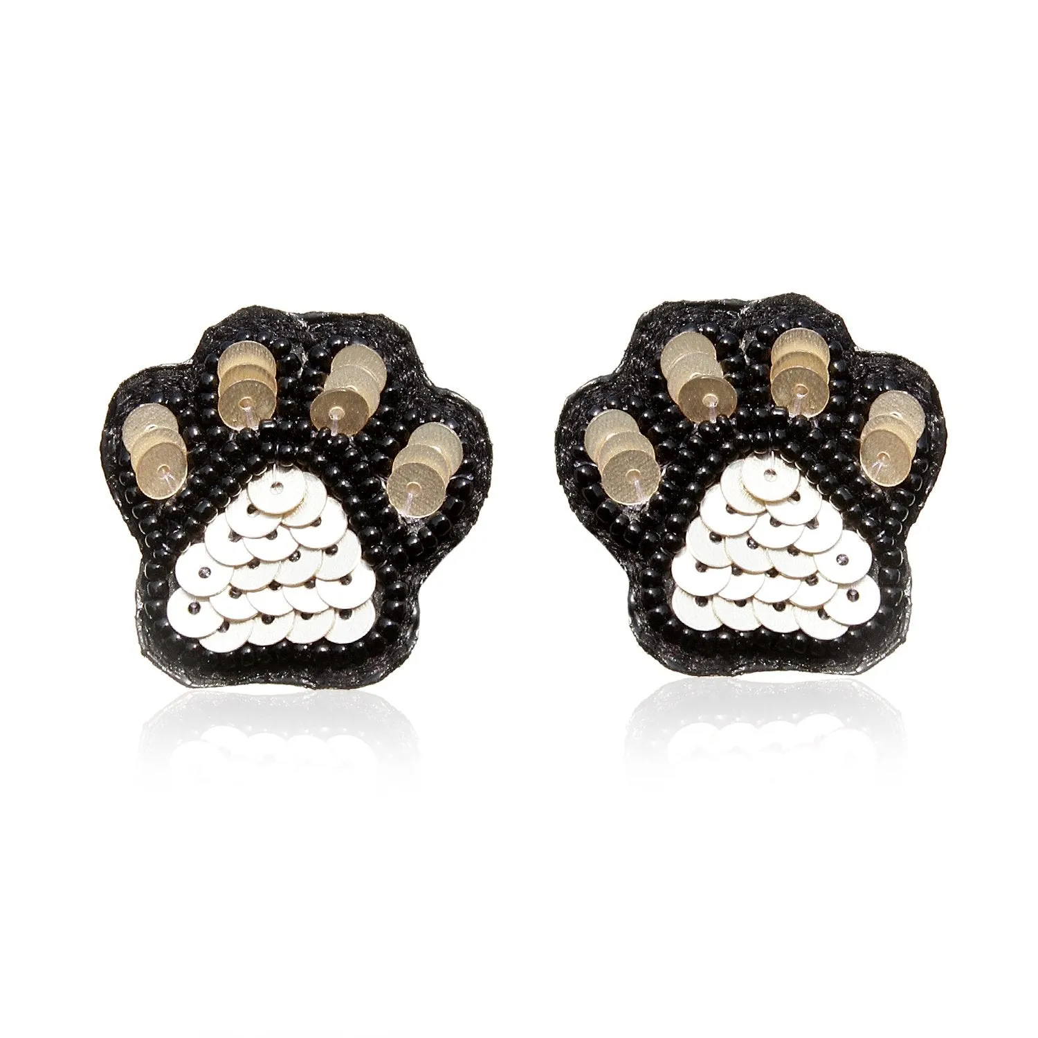 Paw Embroidered Earring