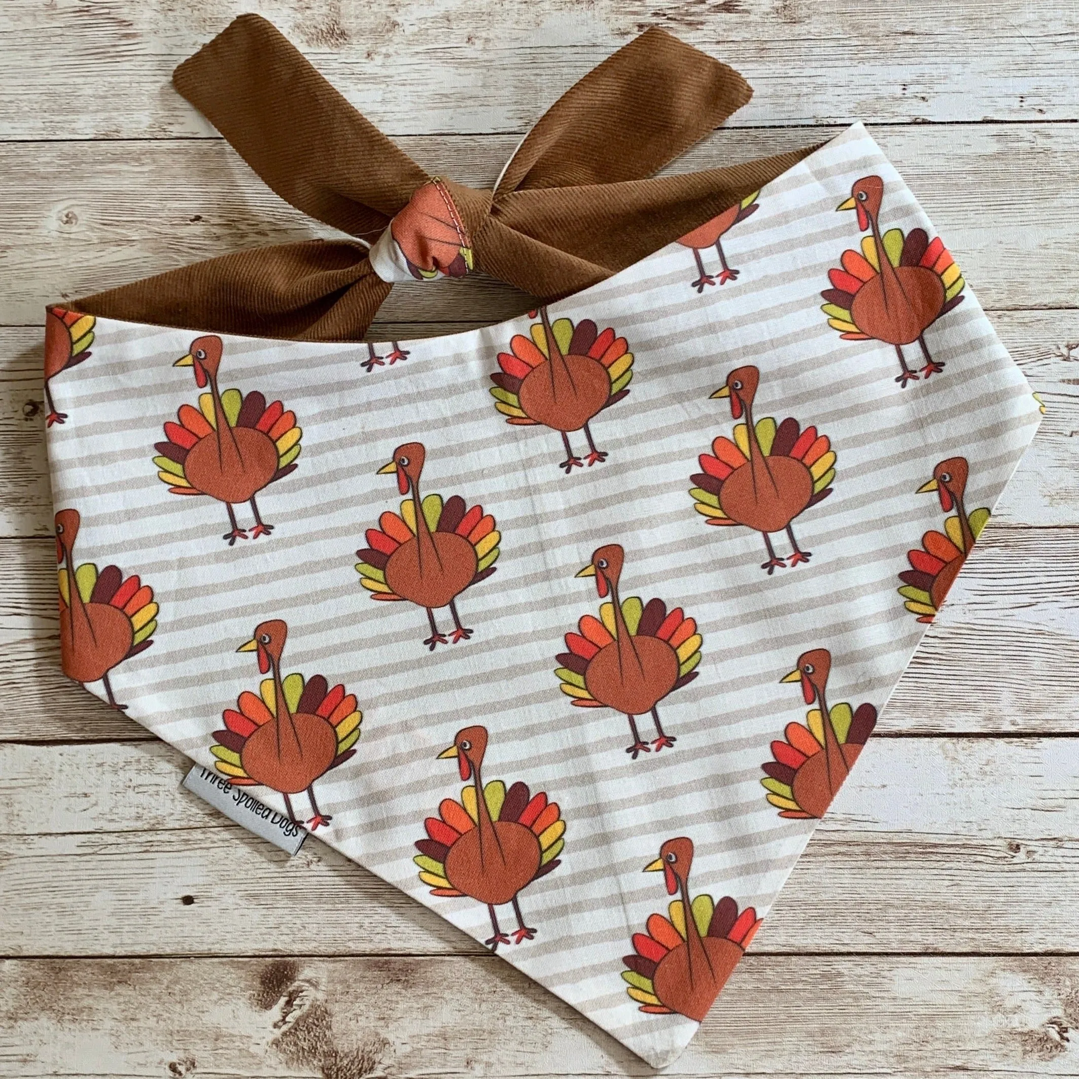 Personalized Thanksgiving Bandanas Handmade