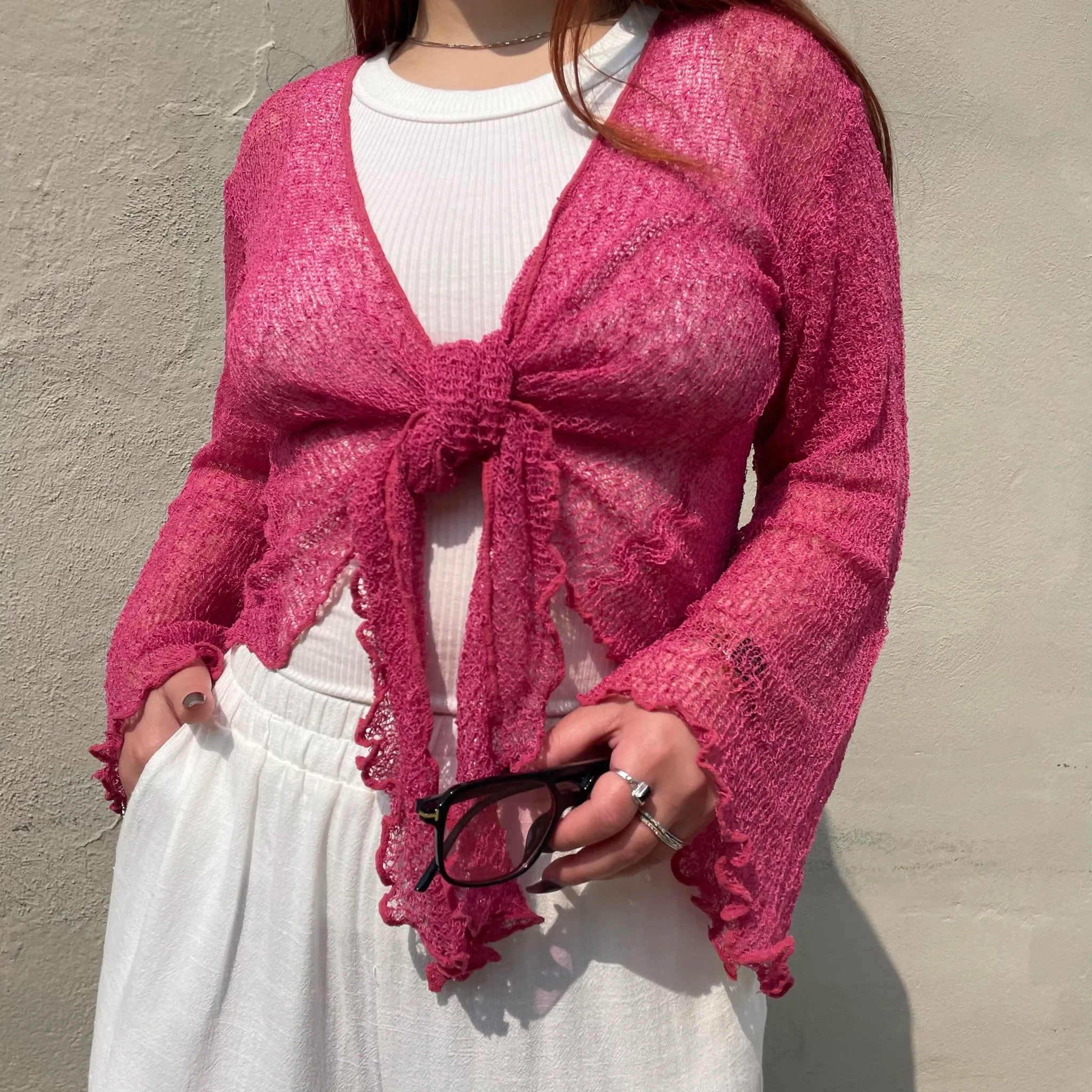 POPPIE Loose Knit Cardigan