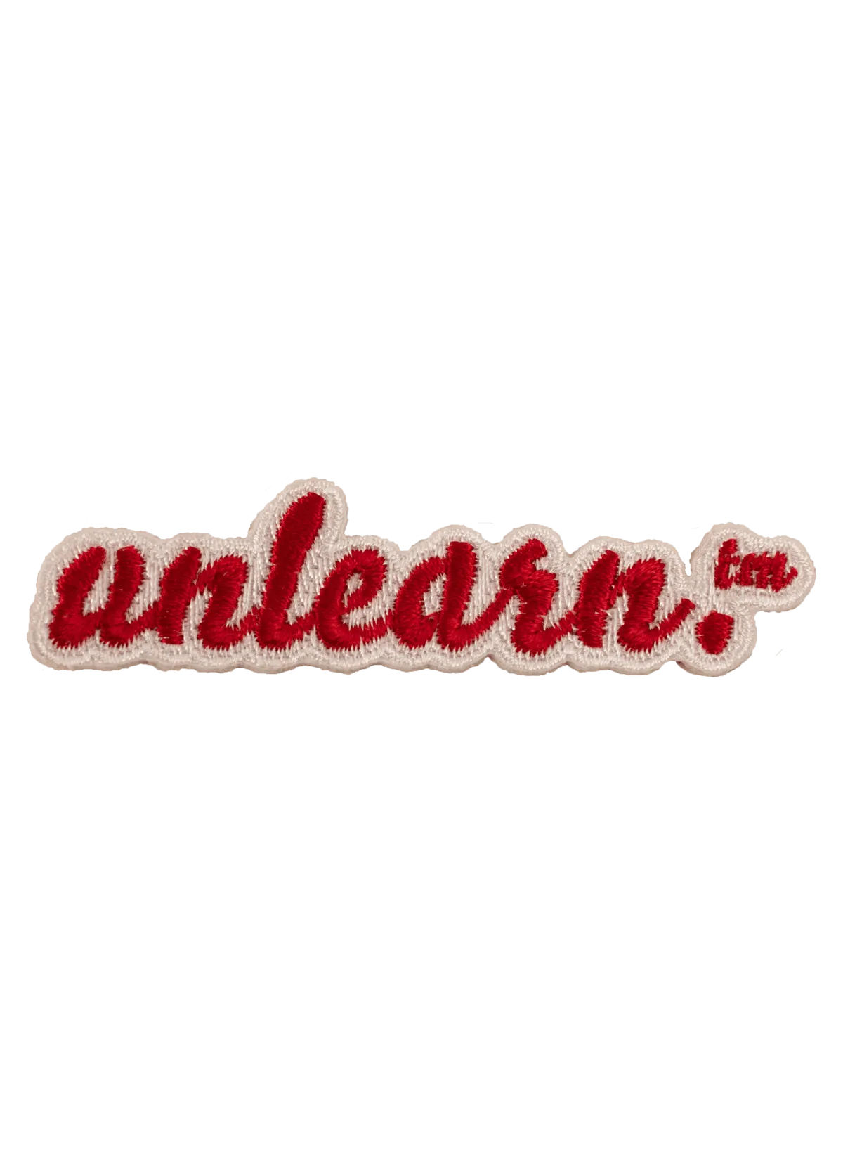 Red unlearn. Embroidered Patch