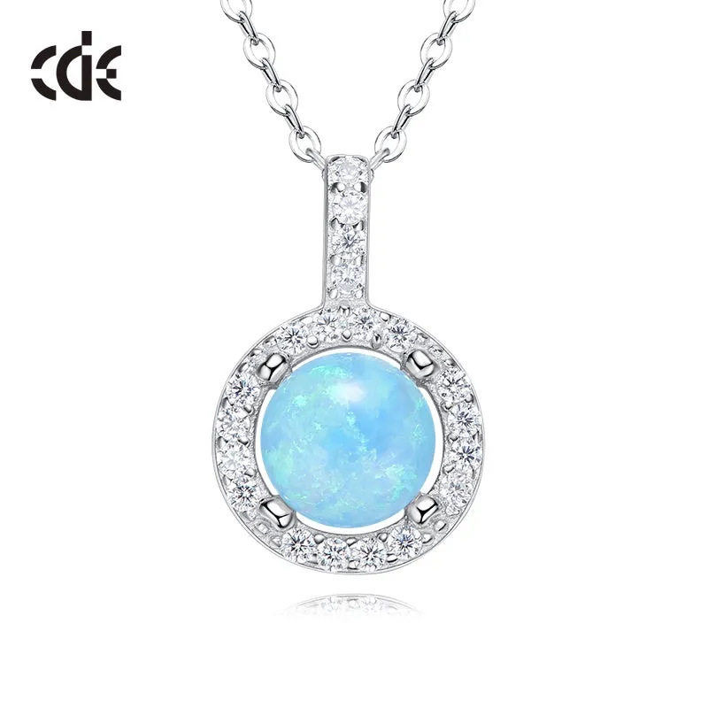 S925sterling silver synthetic gemstone exquisite