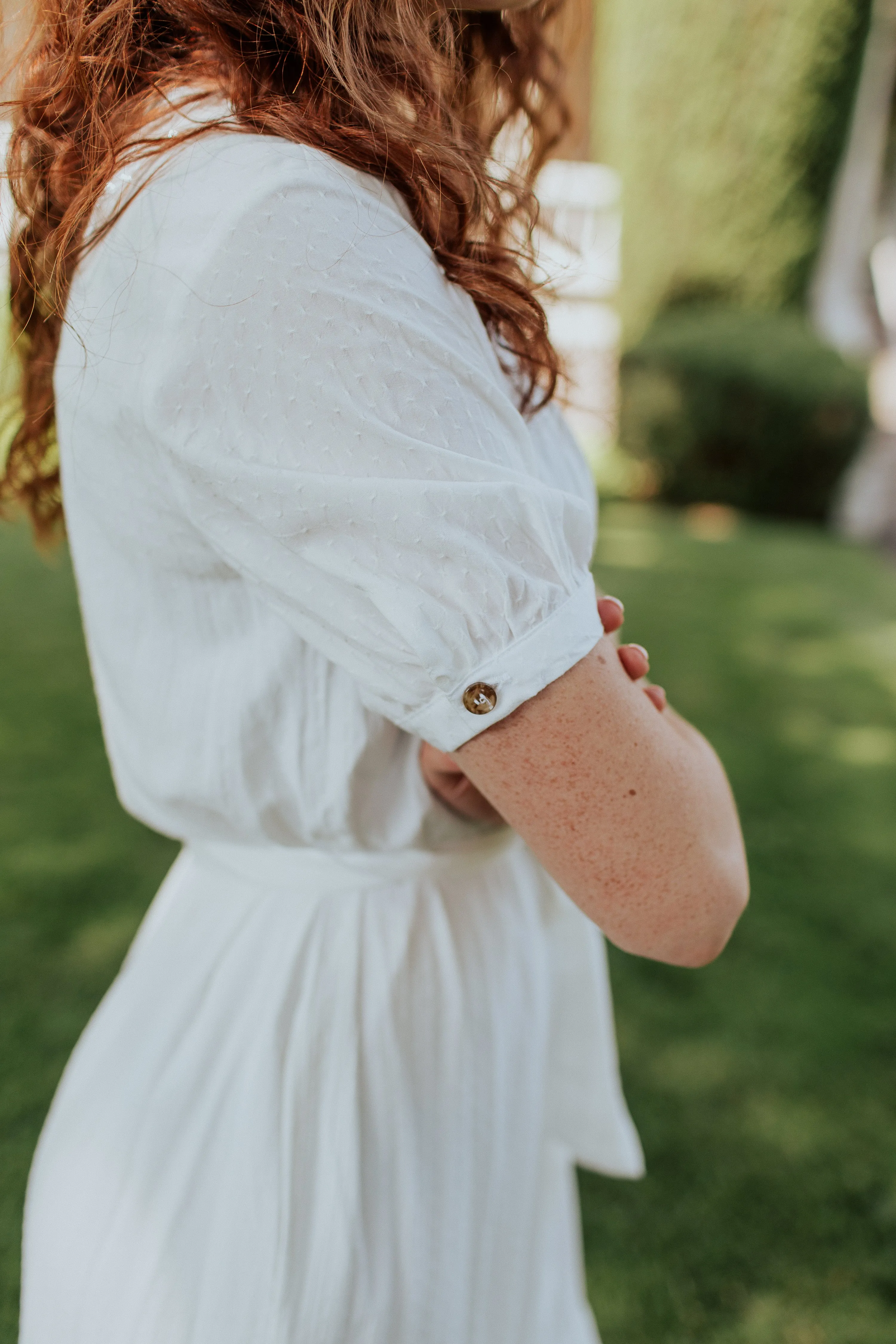 Sadie Loose Dress in White