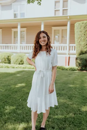 Sadie Loose Dress in White