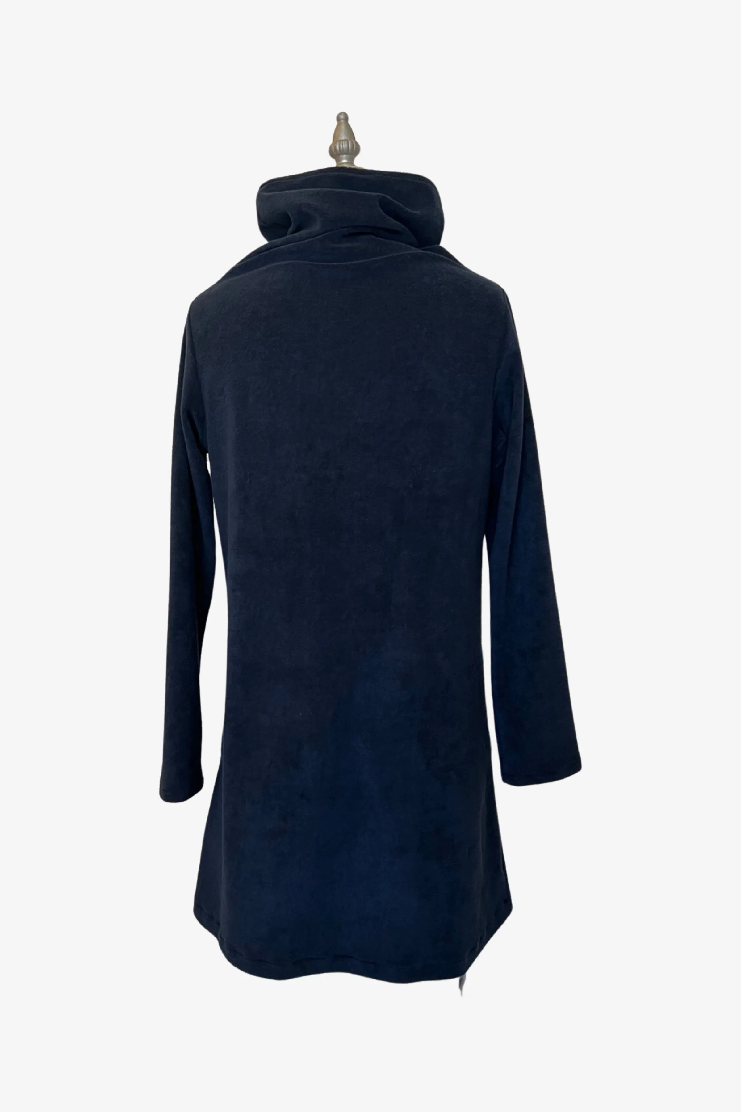 SALE Cozy Tunic Dress | Midnight Blue Terry