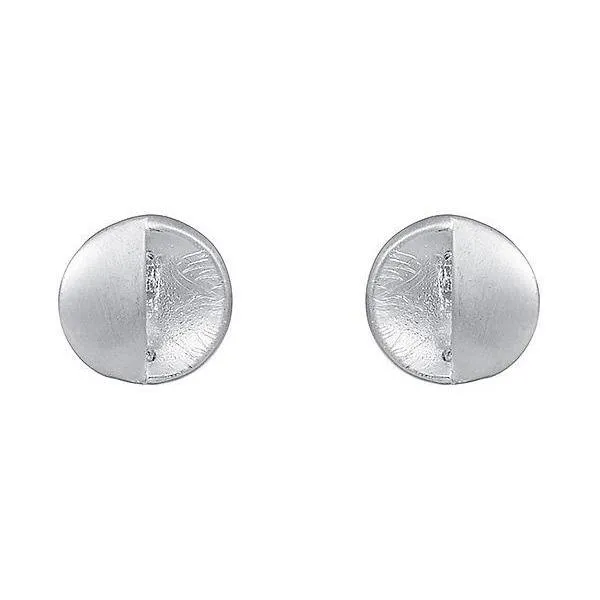 Silver Elegant Round Earring Stud