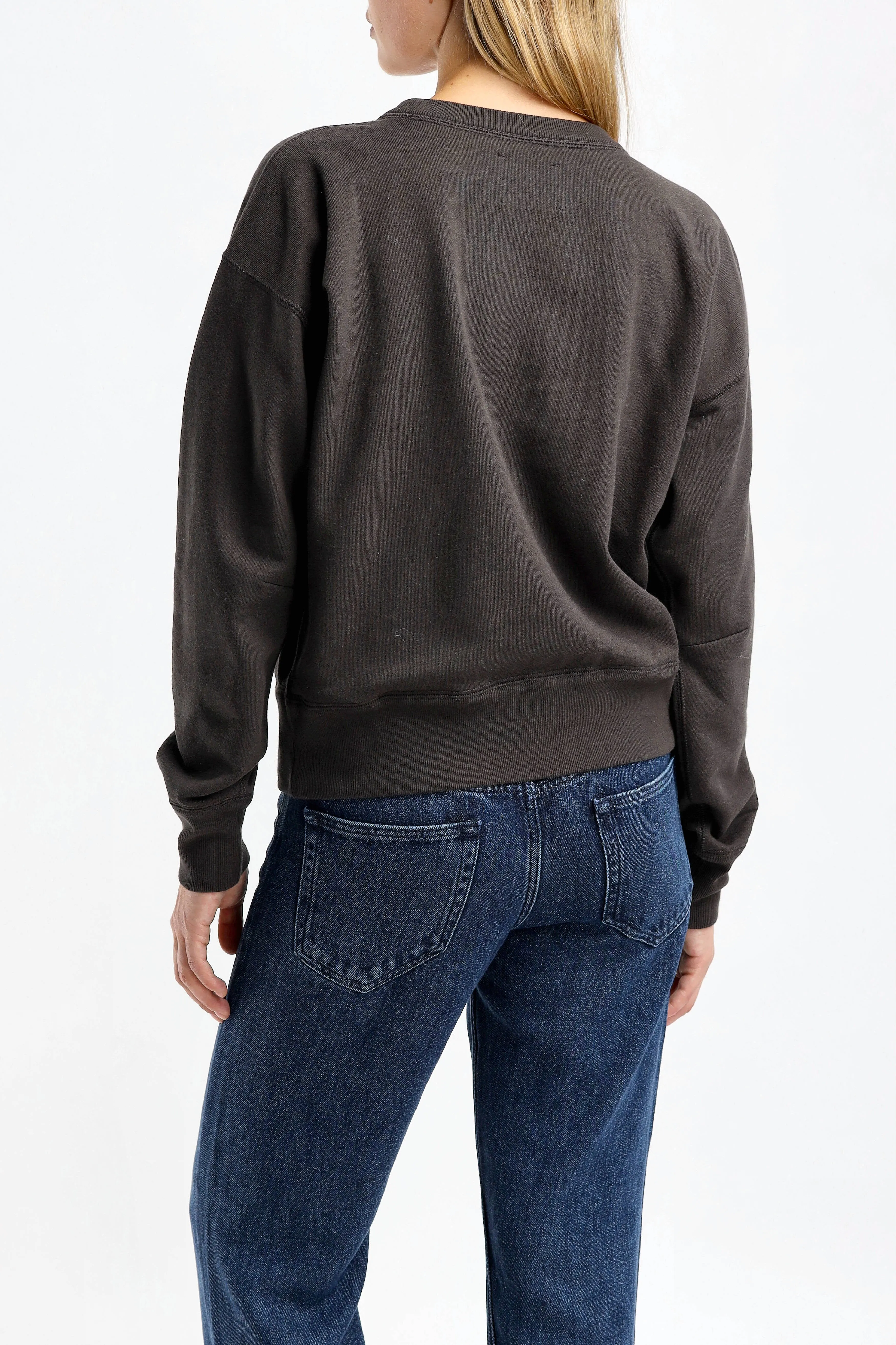 Sweatshirt Shad in Faded Black