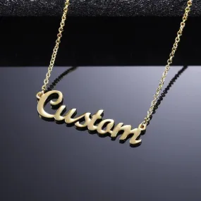 Unique Touch With Embroidered Name Exquisite Necklace