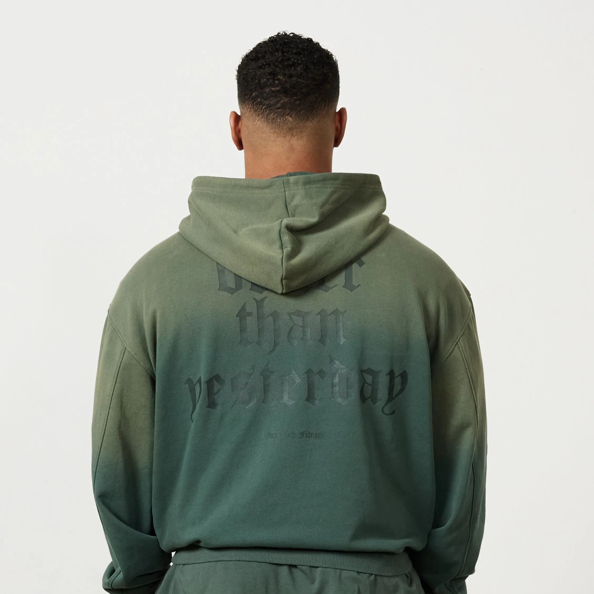 Vanquish Sun-faded Green Oversized Pullover Hoodie