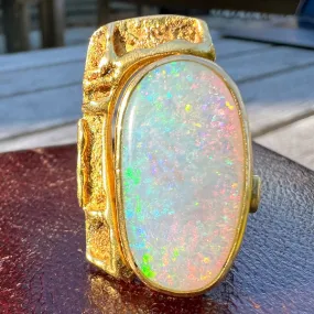 Vintage Handmade Opal Ring