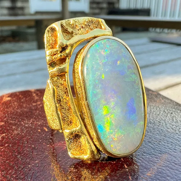 Vintage Handmade Opal Ring